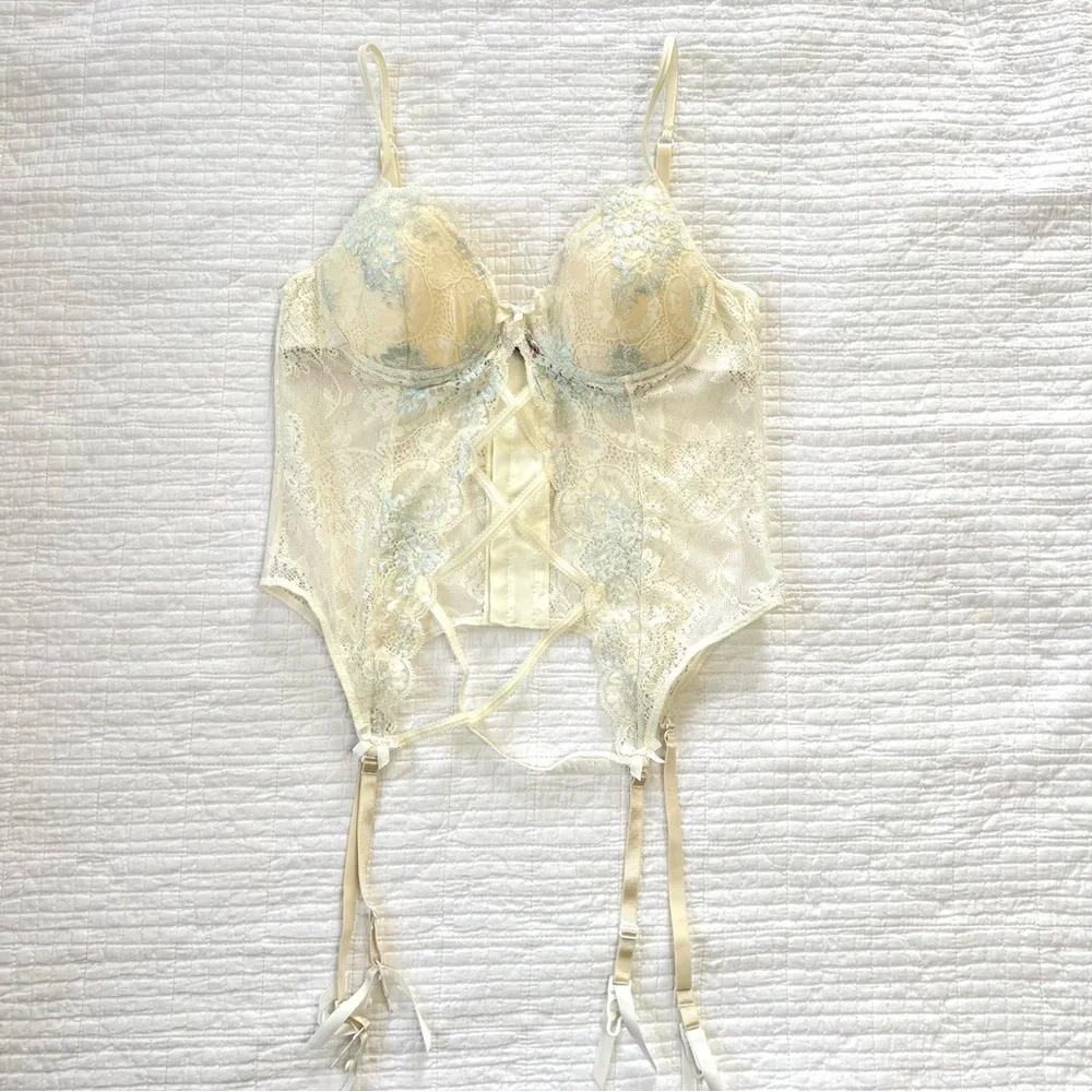 Victoria’s Secret Sexy Little Things 36B Lace Corset Lingerie